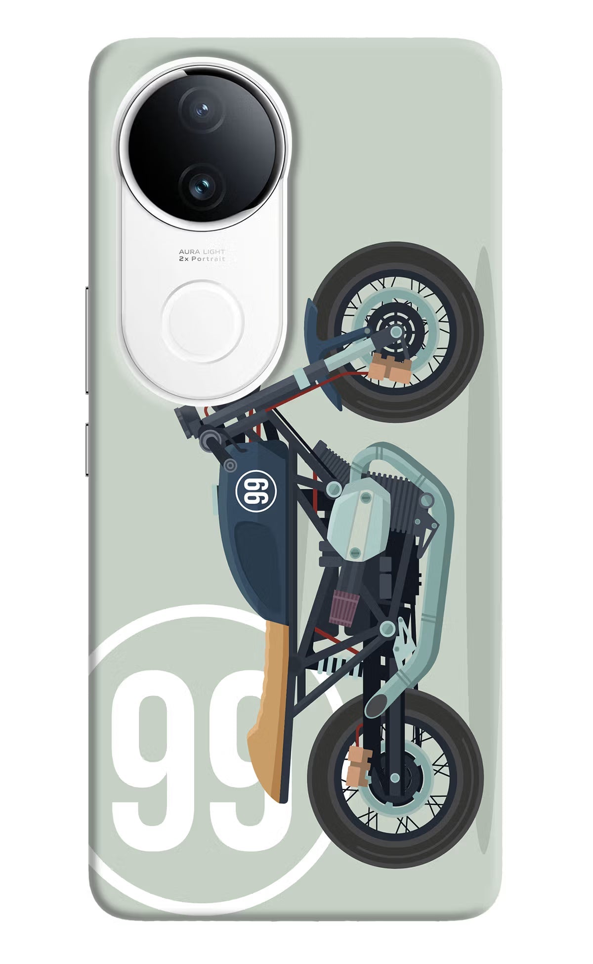 Classic Cafe Racer 99 Vivo T4R 5G Back Cover