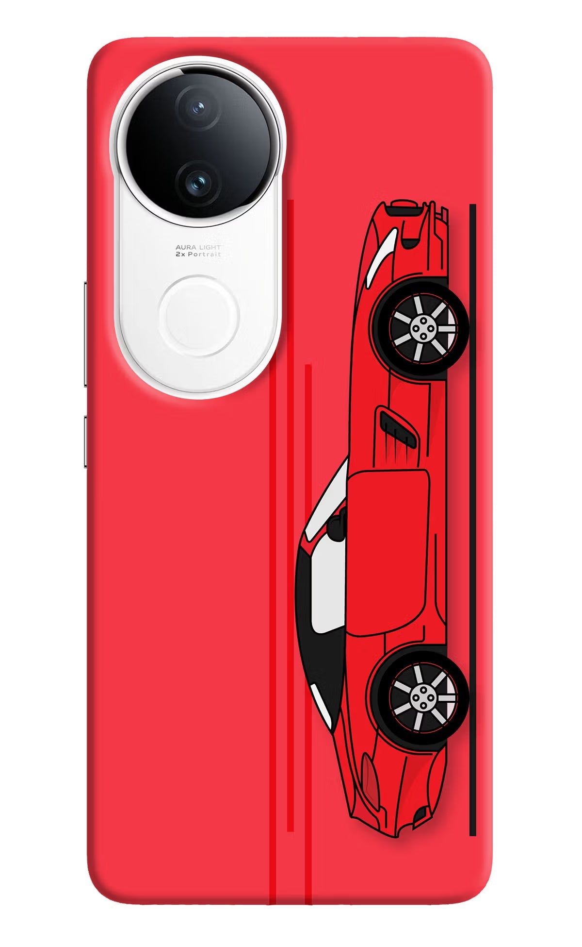 Red Velocity Vivo T4R 5G Back Cover