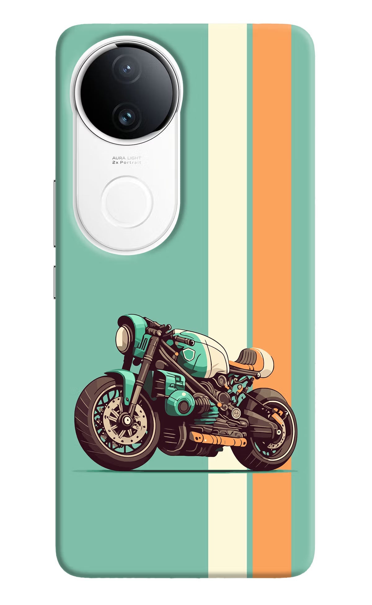 Striped Moto Drift Vivo T4R 5G Back Cover