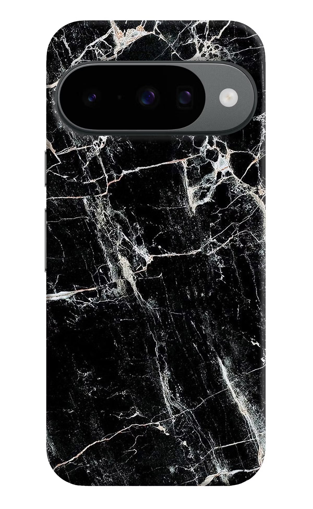 Black Marble Texture Google Pixel 10 Back Cover