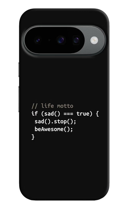 Life Motto Code Google Pixel 10 Back Cover