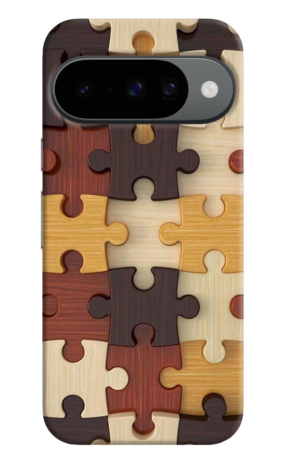 Wooden Puzzle Google Pixel 10 Back Cover