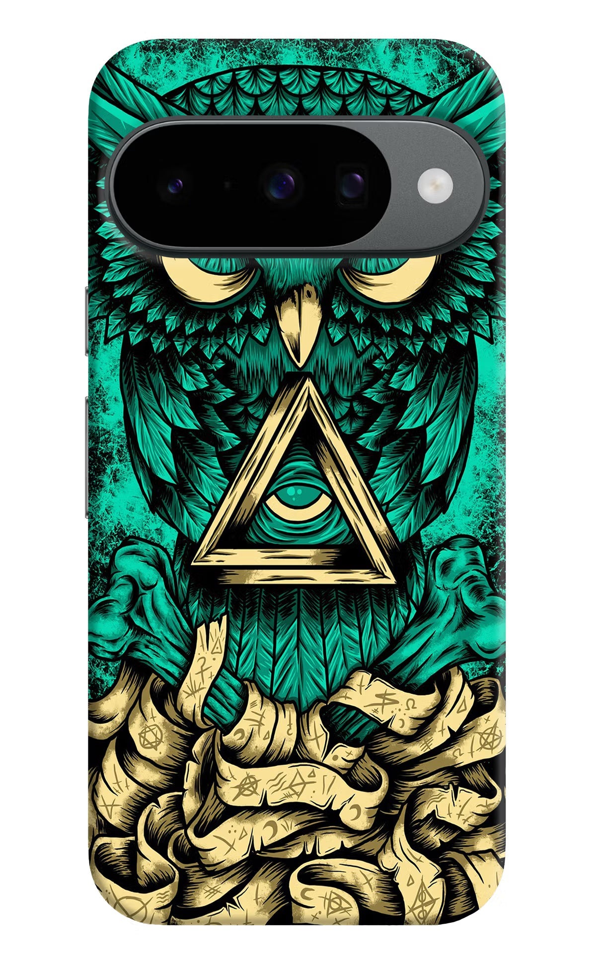 Green Owl Google Pixel 10 Back Cover