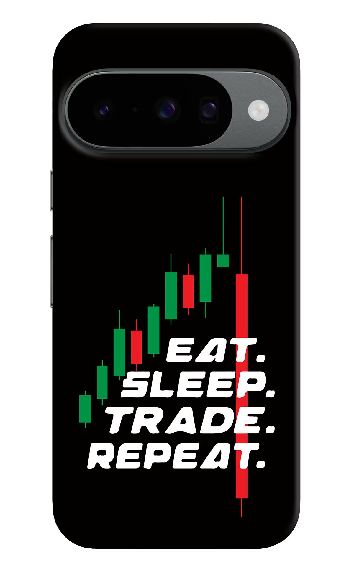 Eat Sleep Trade Repeat Google Pixel 10 Back Cover