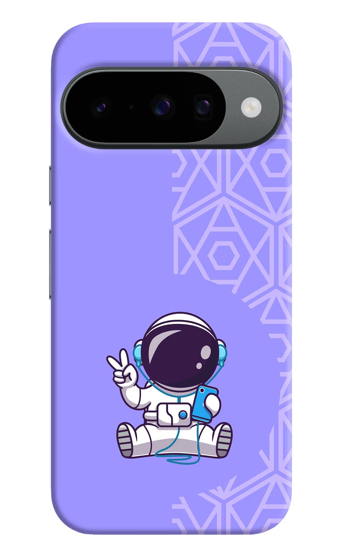 Cute Astronaut Chilling Google Pixel 10 Back Cover