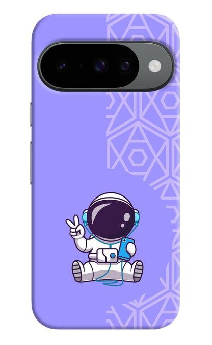 Cute Astronaut Chilling Google Pixel 10 Back Cover