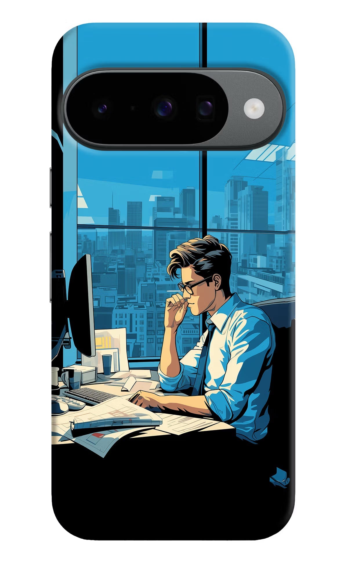 Focused Hustler (AI Generated) Google Pixel 10 Back Cover