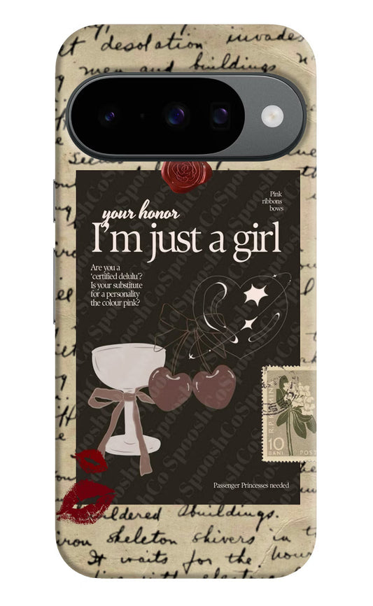 I am just a girl Google Pixel 10 Back Cover