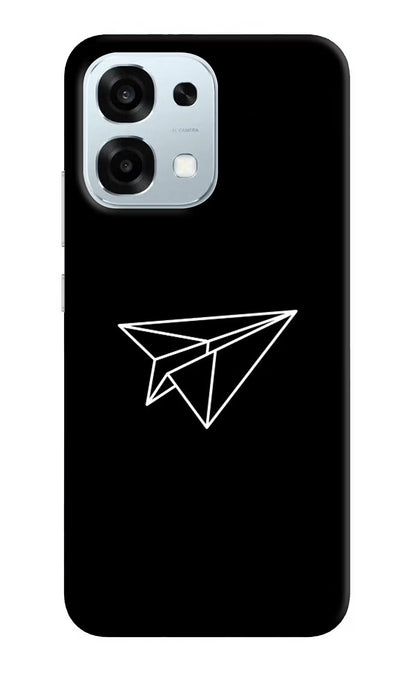 Paper Plane White Oppo F31 5G Back Cover