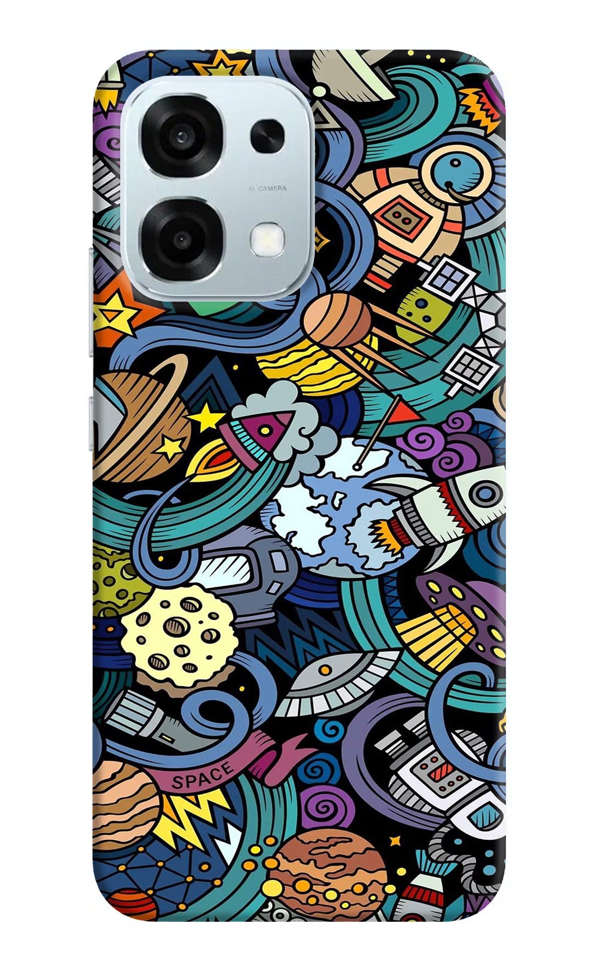 Space Abstract Oppo F31 5G Back Cover