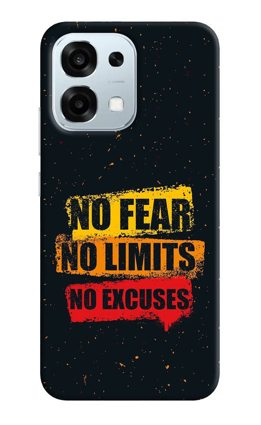 No Fear No Limits No Excuse Oppo F31 5G Back Cover