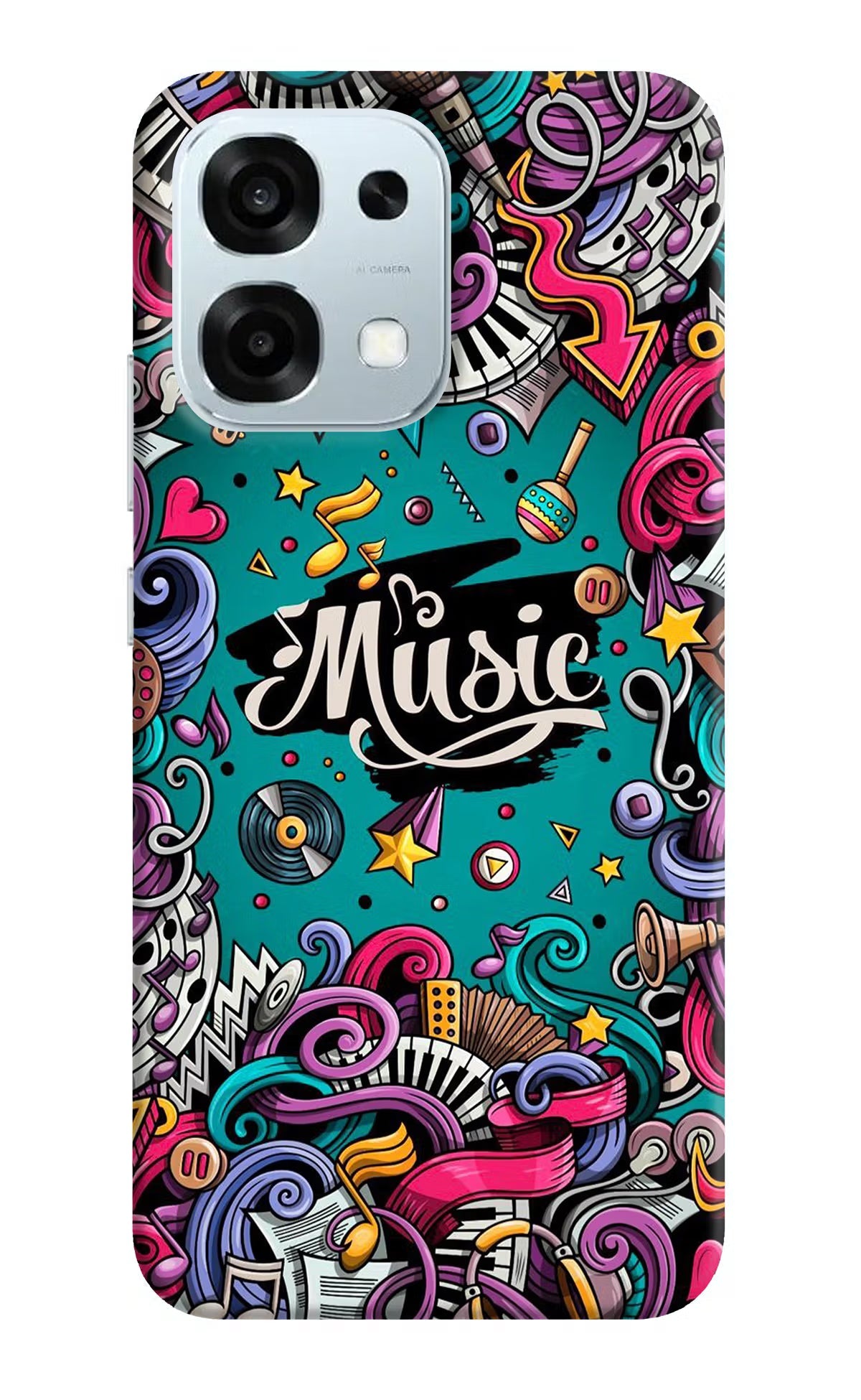 Music Graffiti Oppo F31 5G Back Cover