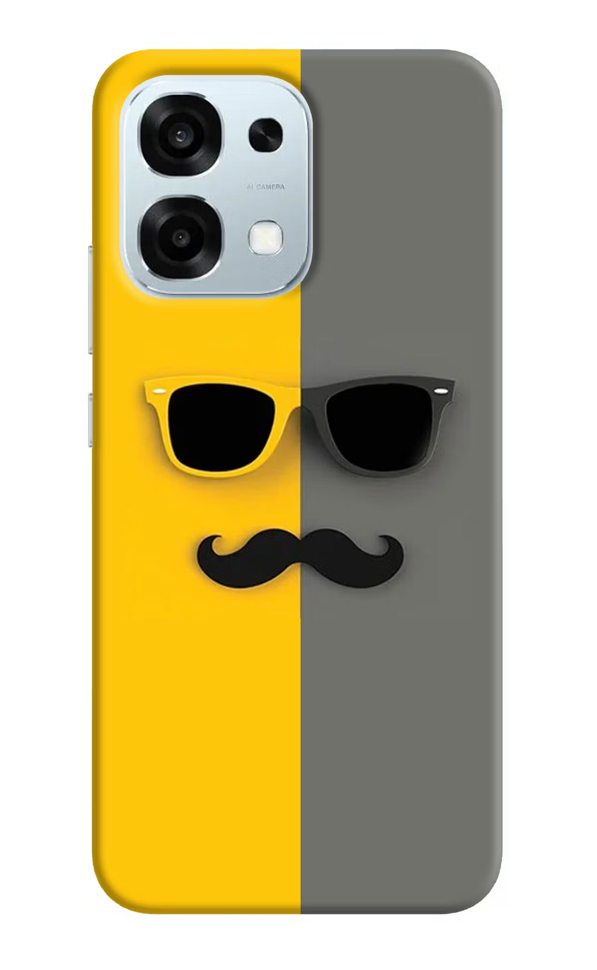 Sunglasses with Mustache Oppo F31 5G Back Cover