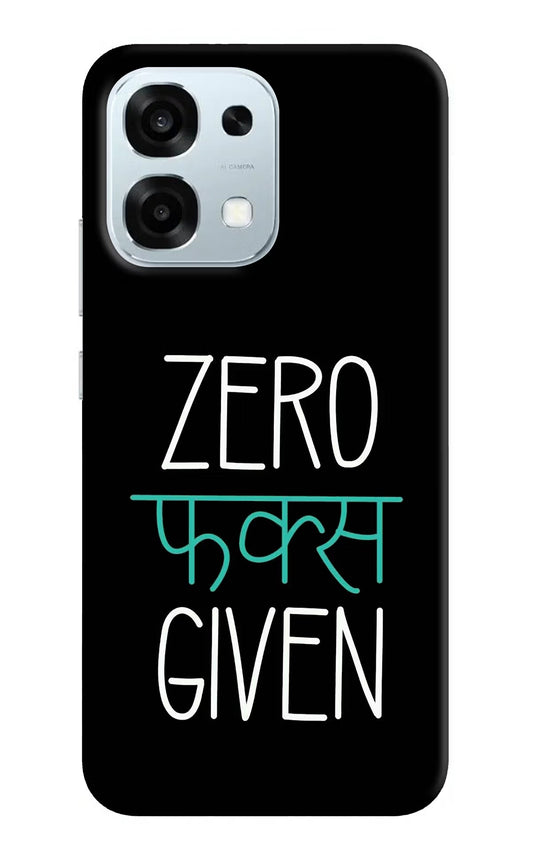 Zero Fucks Given Oppo F31 5G Back Cover