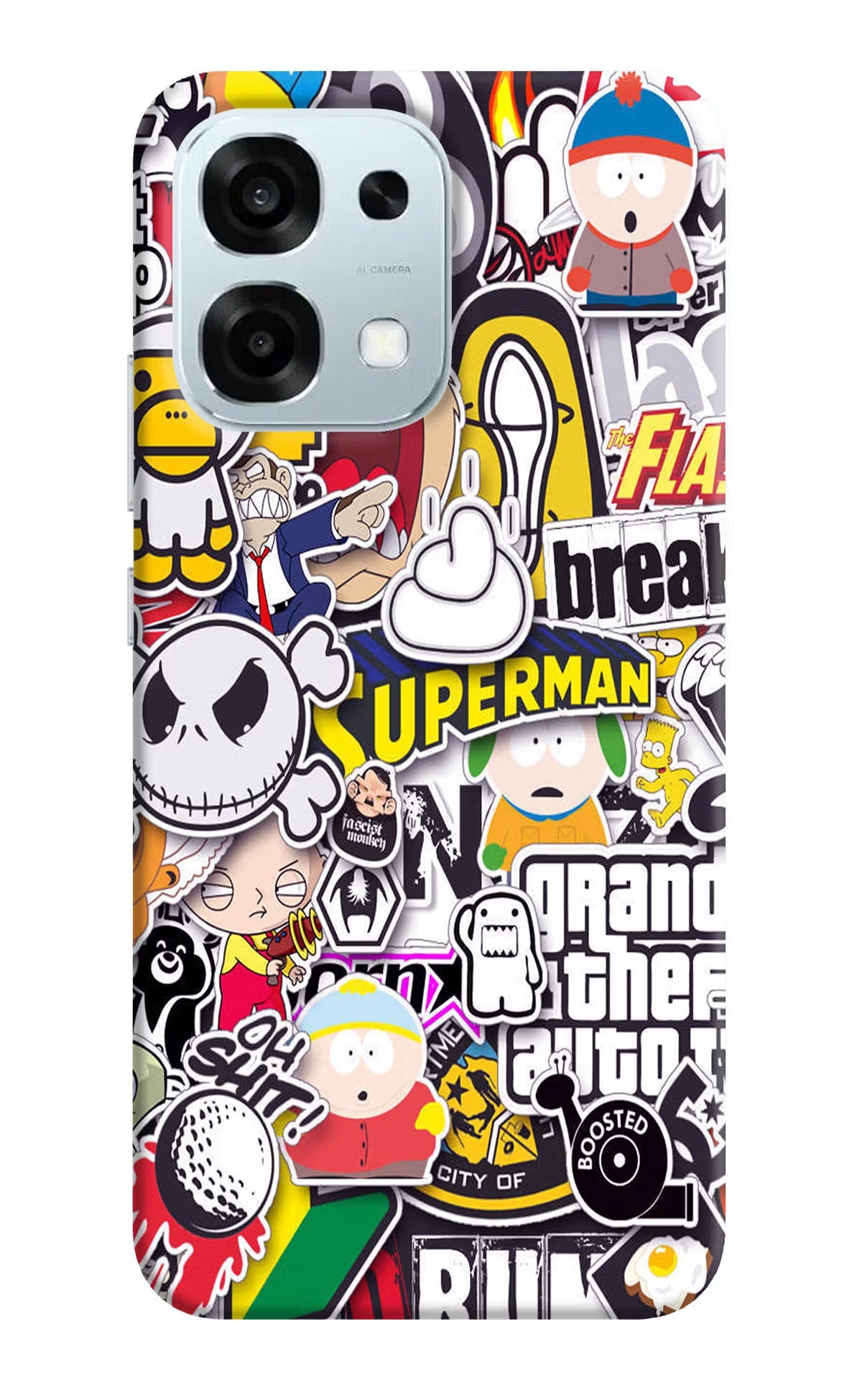 Sticker Bomb Oppo F31 5G Back Cover