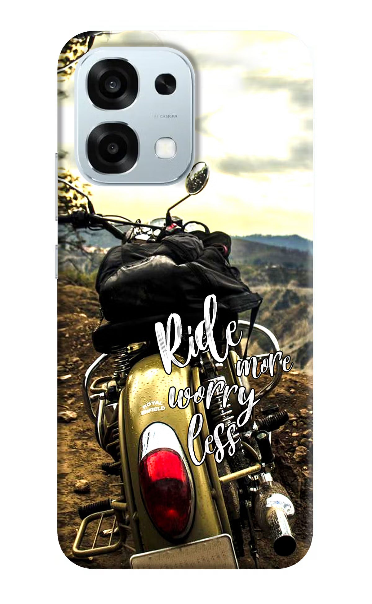 Ride More Worry Less Oppo F31 5G Back Cover