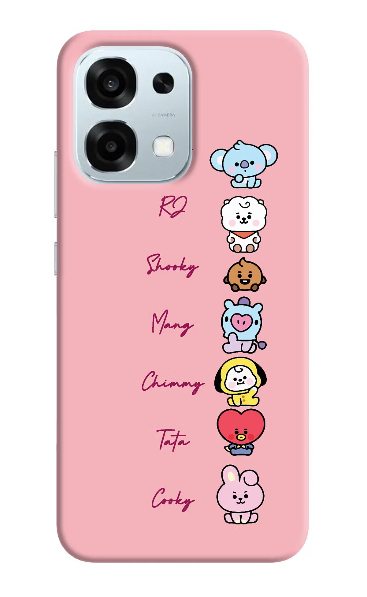 BTS names Oppo F31 5G Back Cover