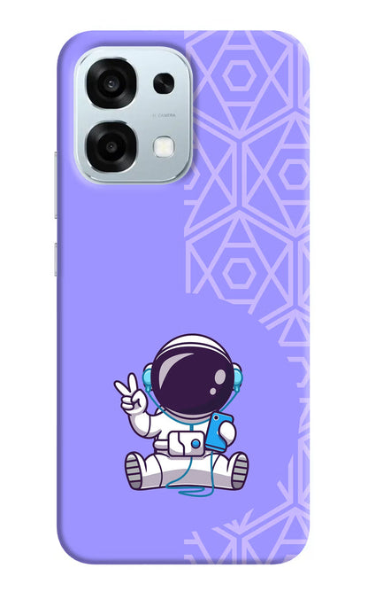 Cute Astronaut Chilling Oppo F31 5G Back Cover
