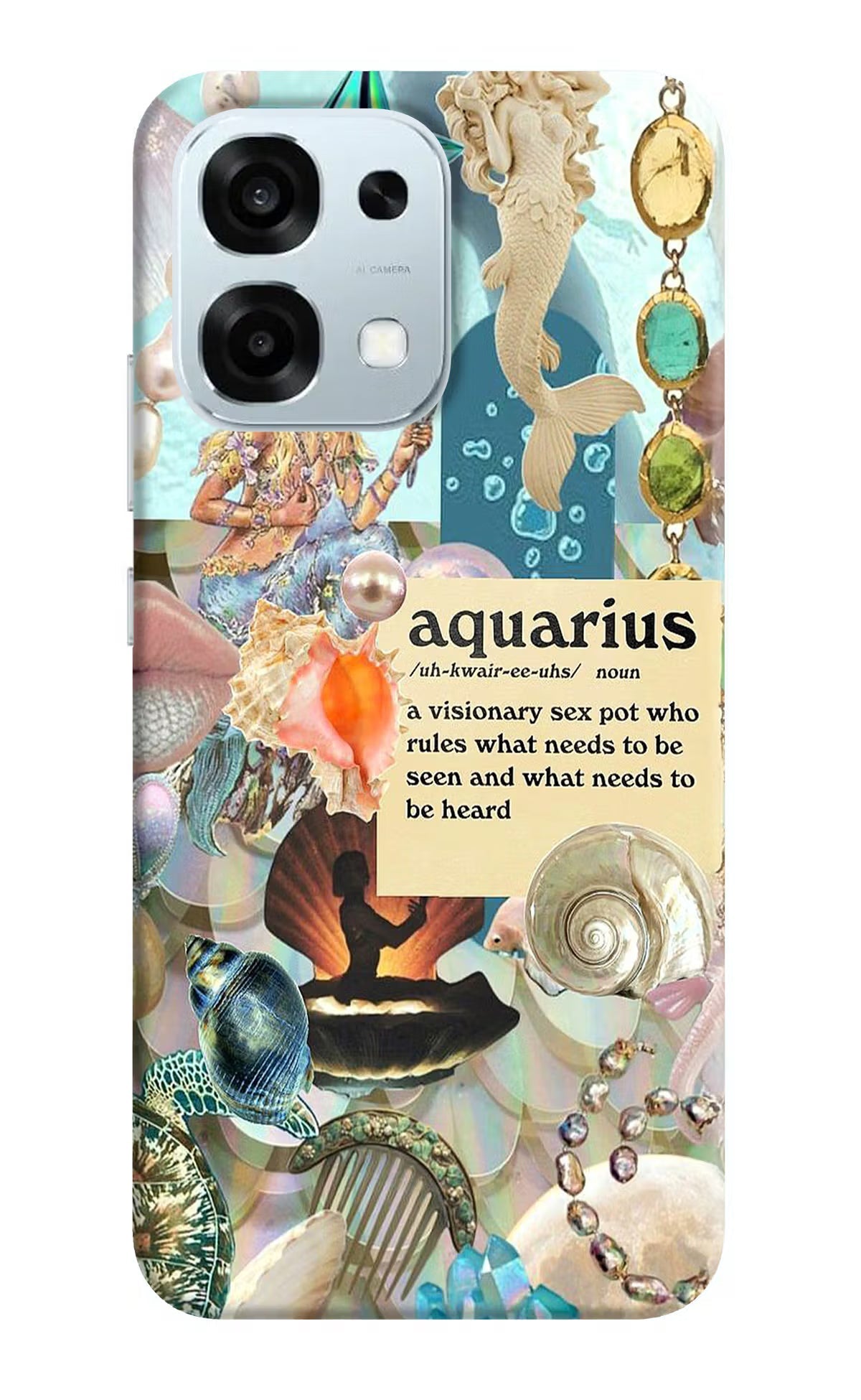 Aquarius Zodiac Oppo F31 5G Back Cover