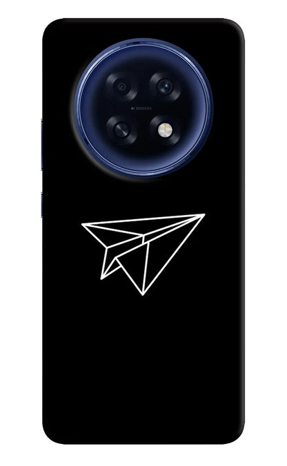 Paper Plane White Oppo F31 Pro Plus 5G Back Cover