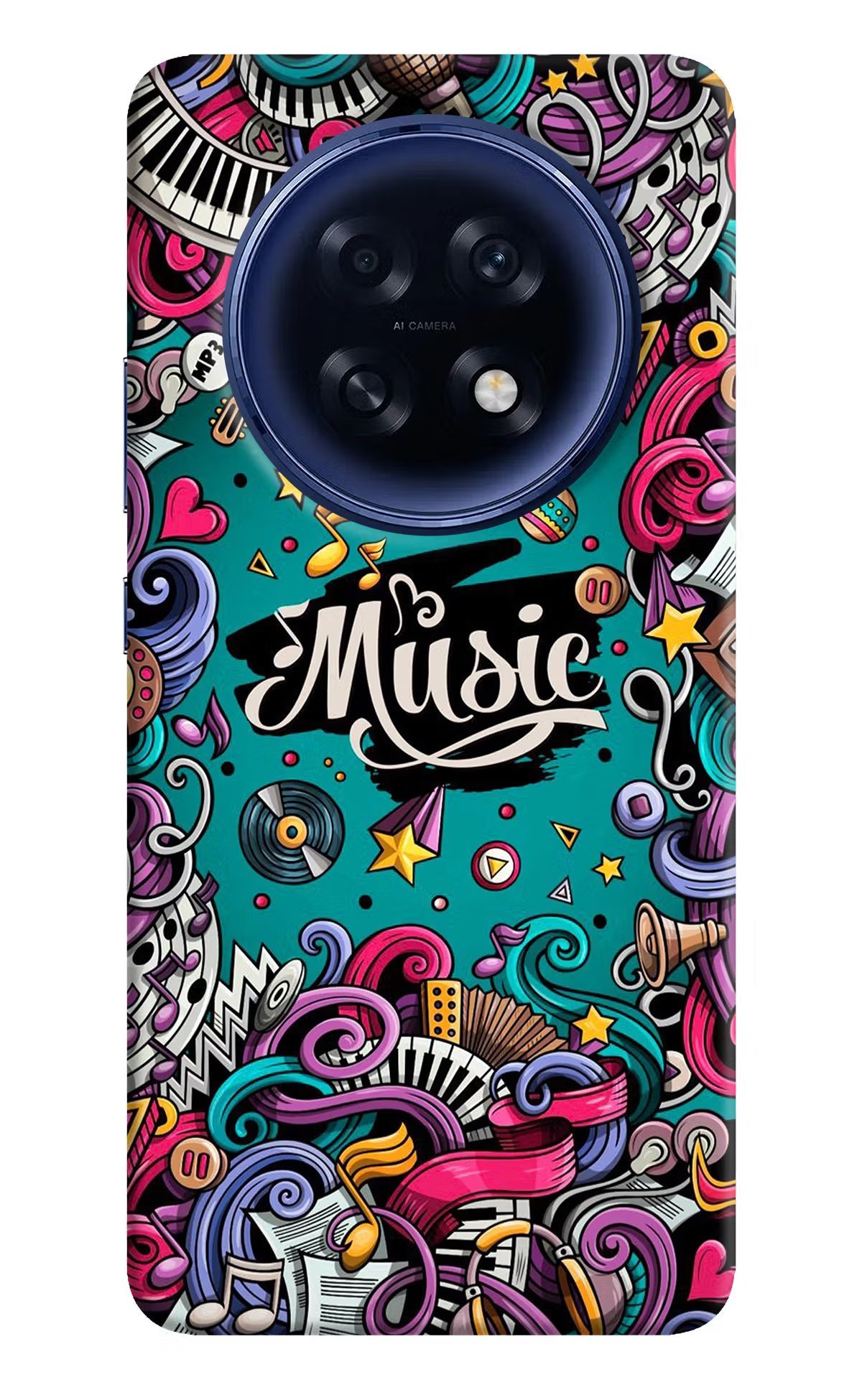 Music Graffiti Oppo F31 Pro Plus 5G Back Cover