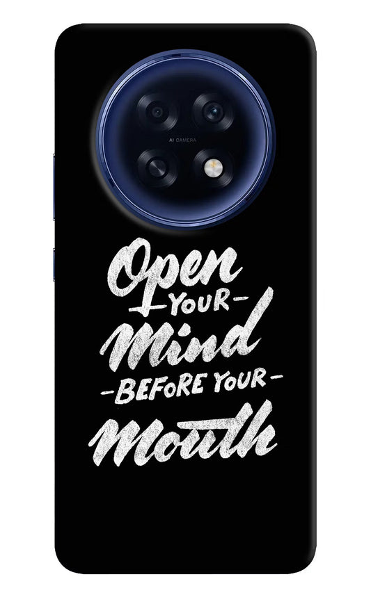 Open Your Mind Before Your Mouth Oppo F31 Pro Plus 5G Back Cover