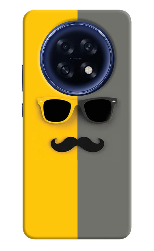Sunglasses with Mustache Oppo F31 Pro Plus 5G Back Cover