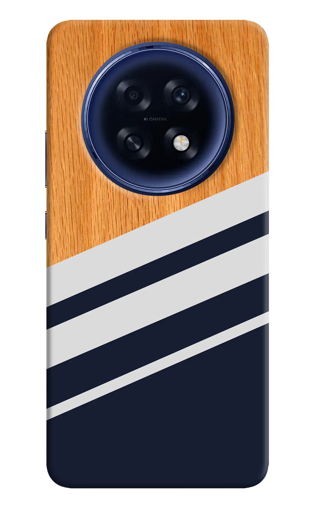 Blue and white wooden Oppo F31 Pro Plus 5G Back Cover