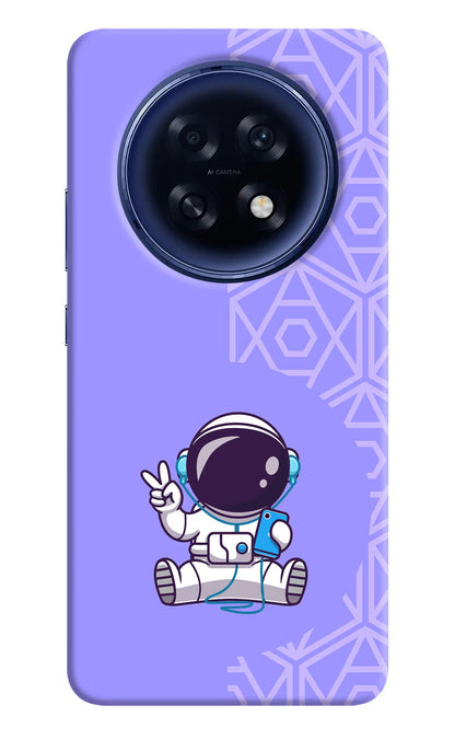 Cute Astronaut Chilling Oppo F31 Pro Plus 5G Back Cover