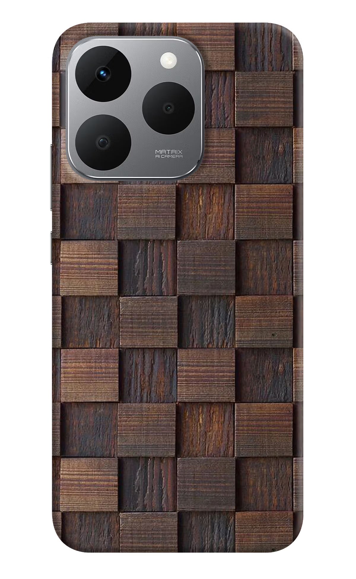 Wooden Cube Design Realme 15T 5G Back Cover