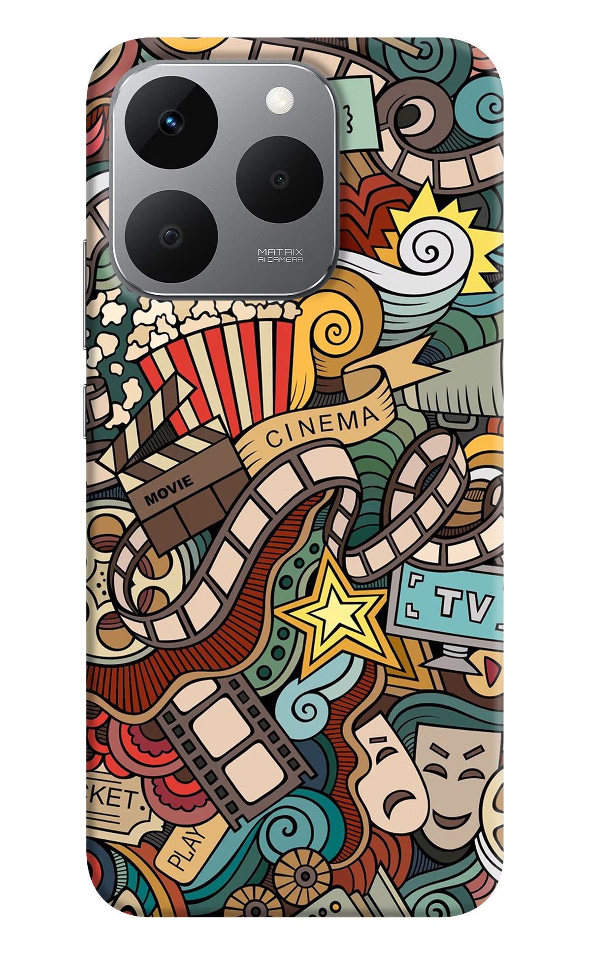 Cinema Abstract Realme 15T 5G Back Cover