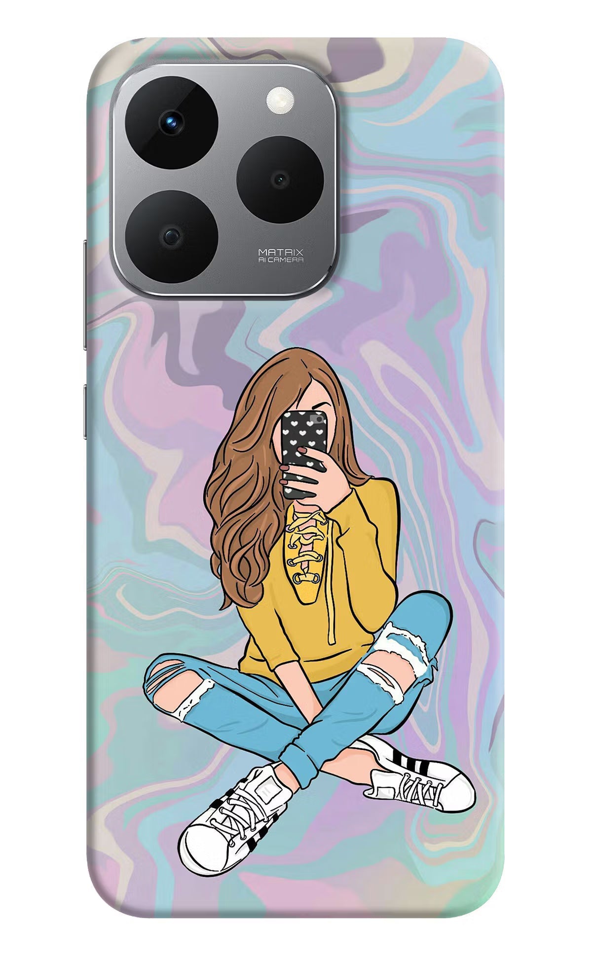 Selfie Girl Realme 15T 5G Back Cover