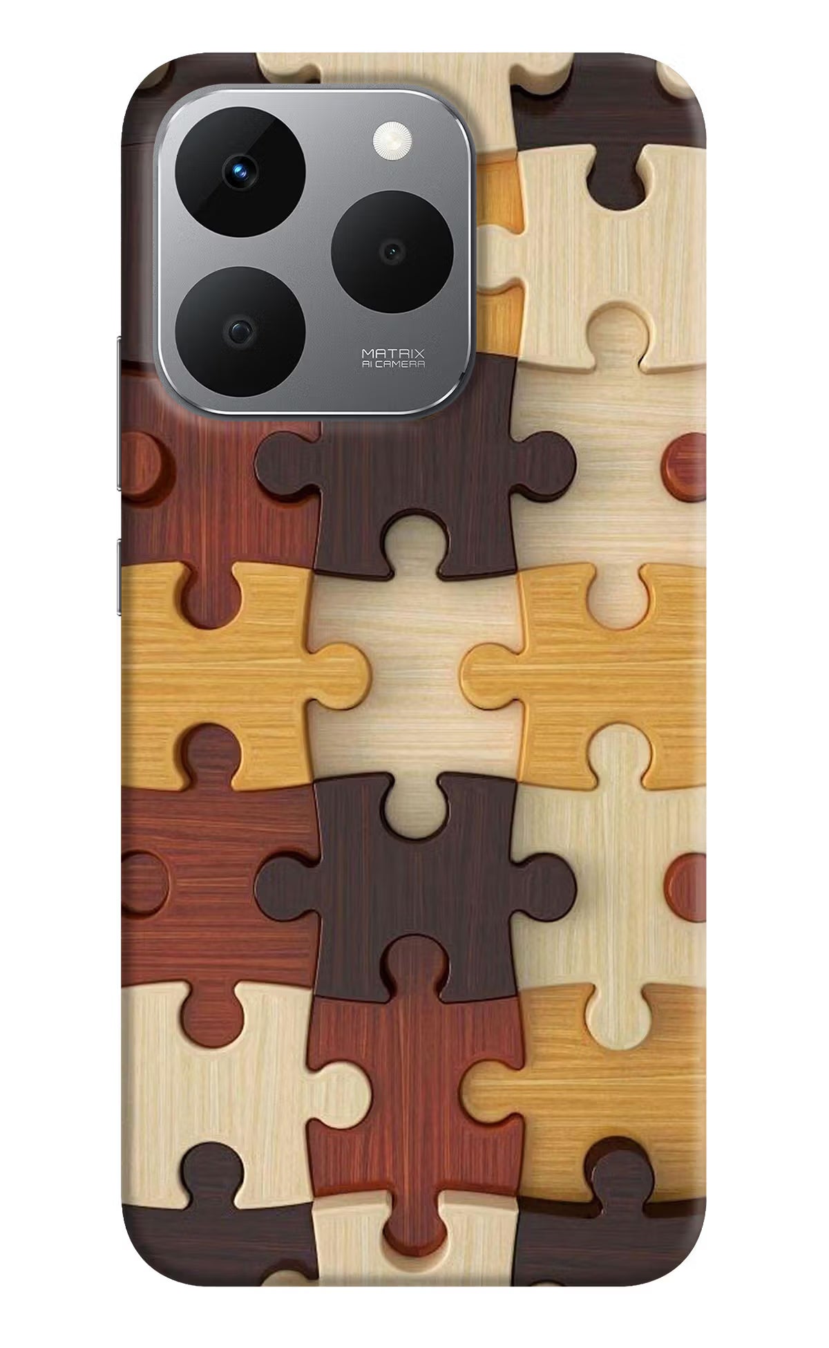 Wooden Puzzle Realme 15T 5G Back Cover