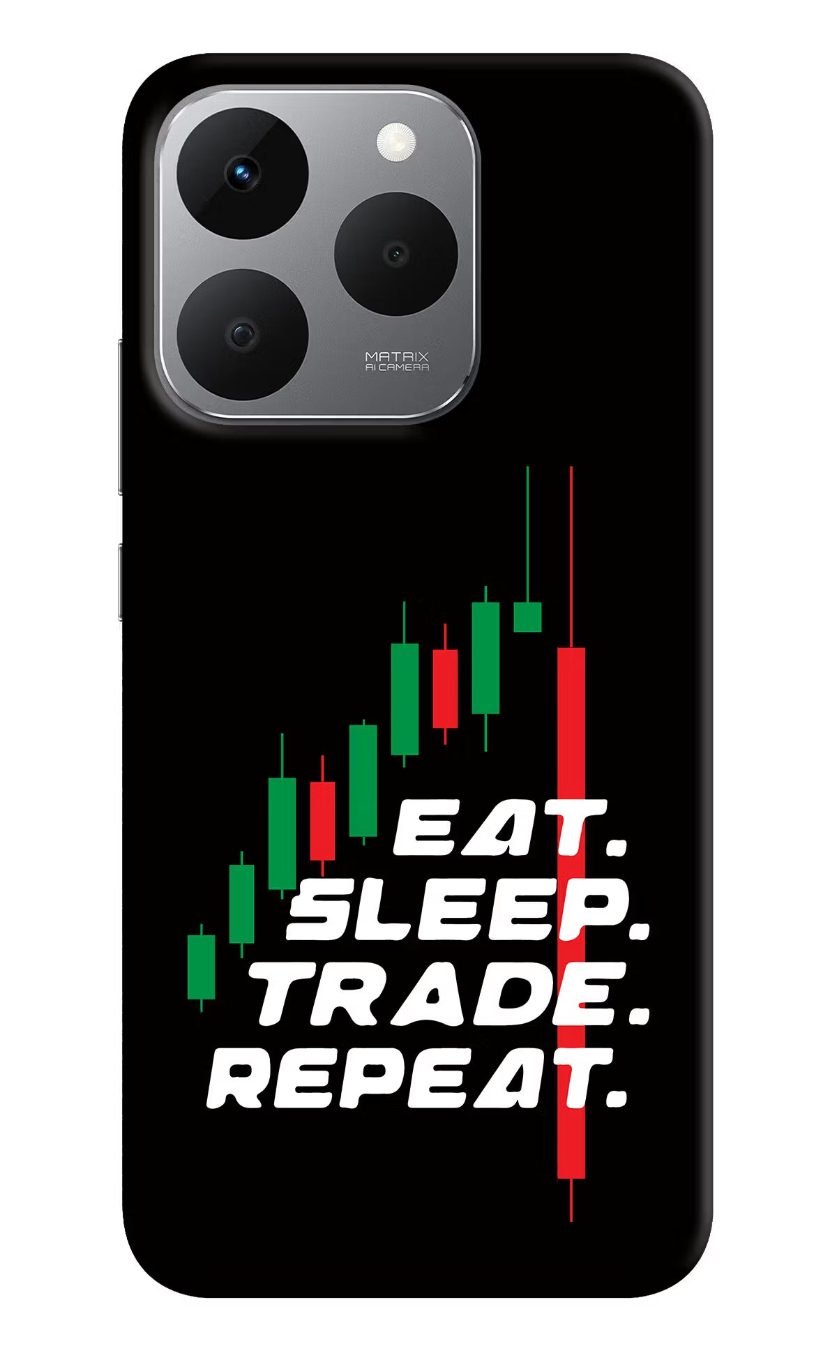 Eat Sleep Trade Repeat Realme 15T 5G Back Cover
