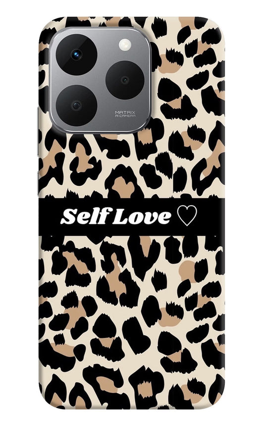Leopard Print Self Love Realme 15T 5G Back Cover
