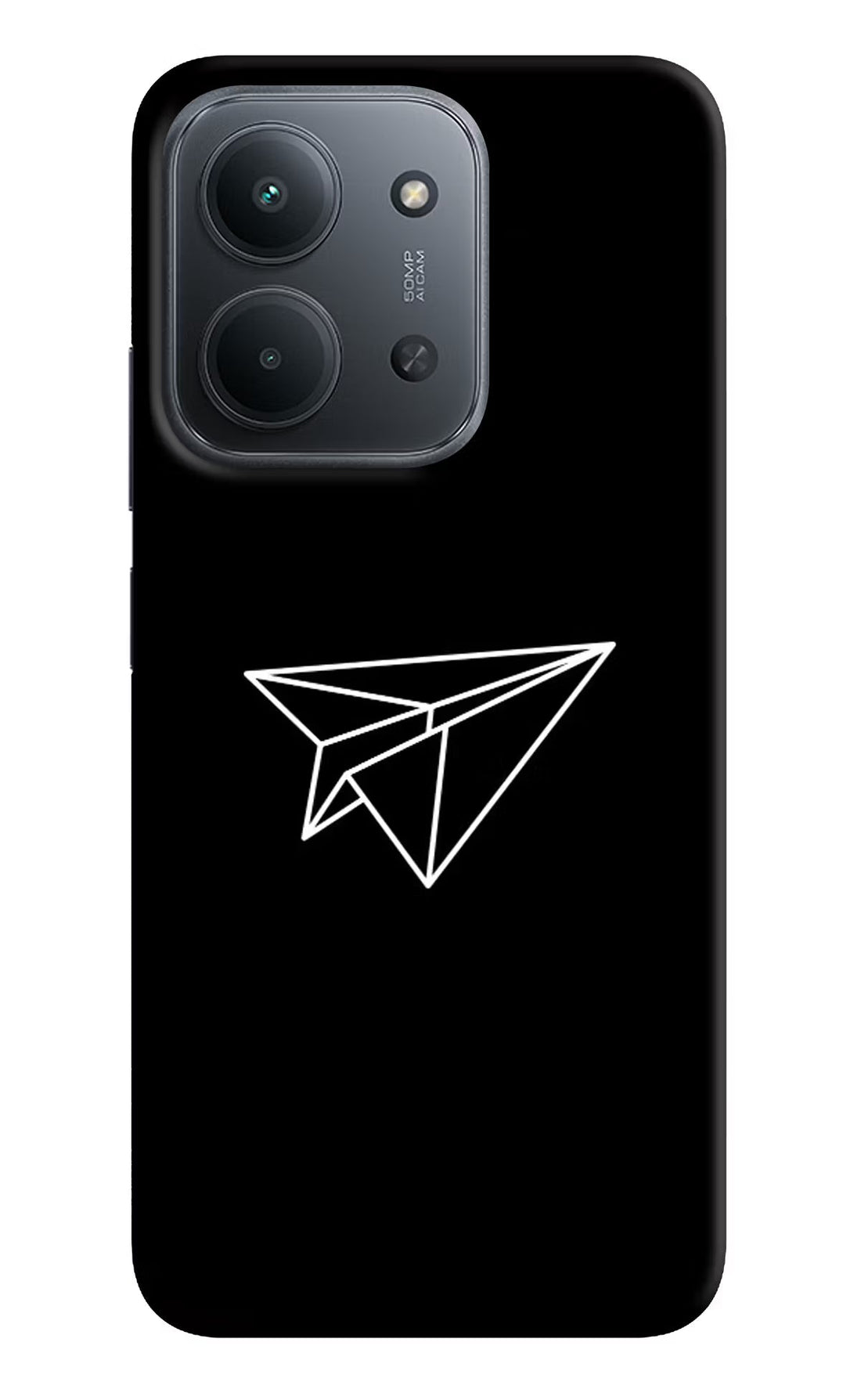 Paper Plane White Redmi 15C 5G Back Cover – Hello Swanky Online Pvt. Ltd.