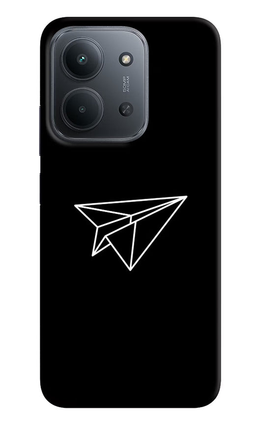 Paper Plane White Redmi 15C 5G Back Cover