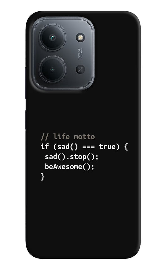 Life Motto Code Redmi 15C 5G Back Cover