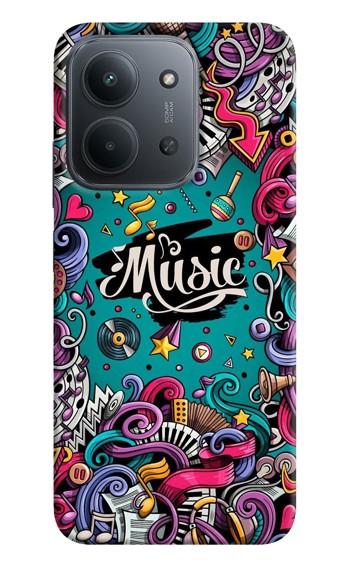 Music Graffiti Redmi 15C 5G Back Cover