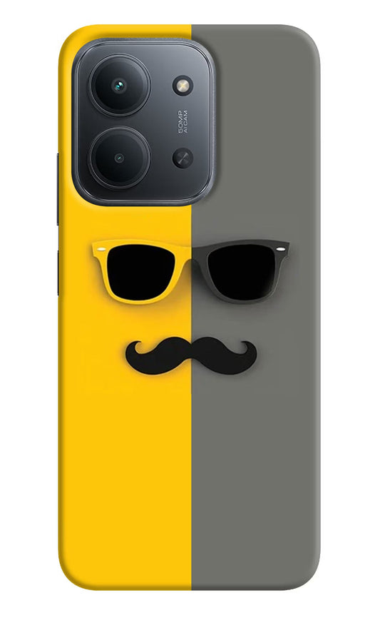 Sunglasses with Mustache Redmi 15C 5G Back Cover