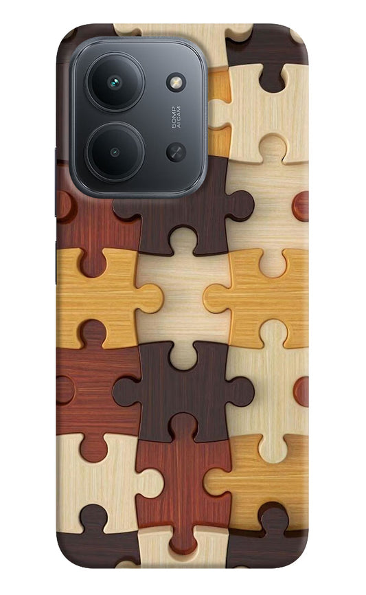 Wooden Puzzle Redmi 15C 5G Back Cover