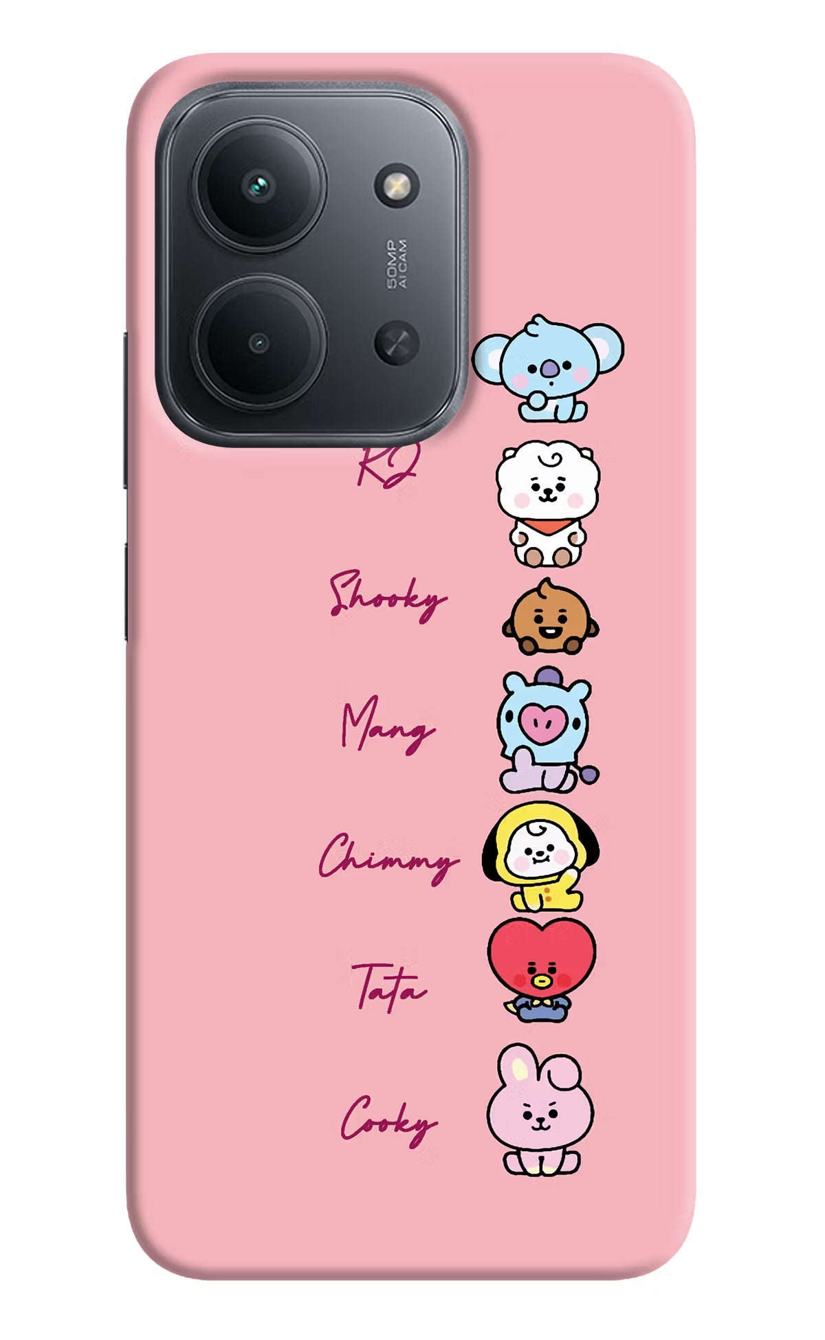 BTS names Redmi 15C 5G Back Cover