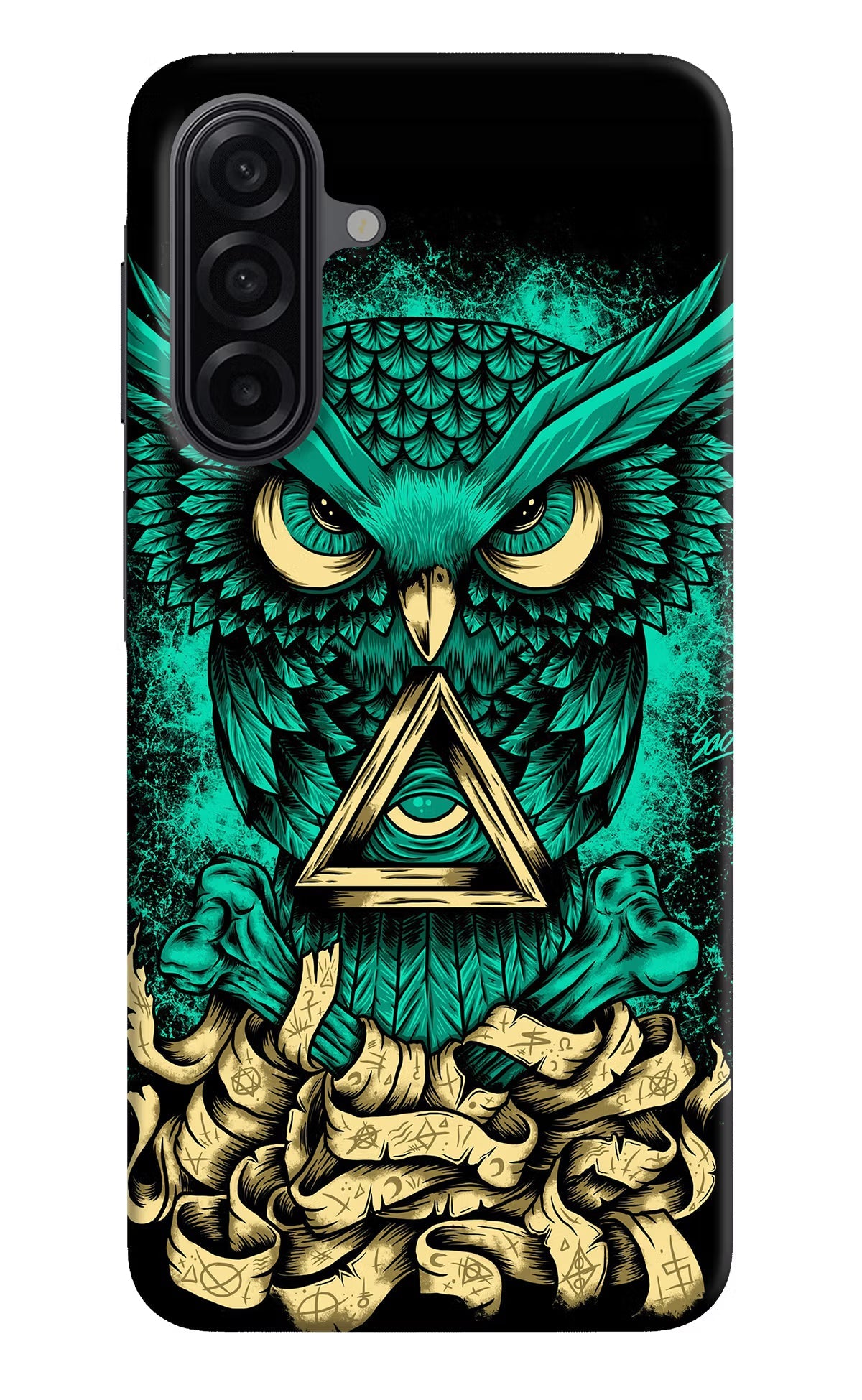 Green Owl Samsung A17 5G Back Cover