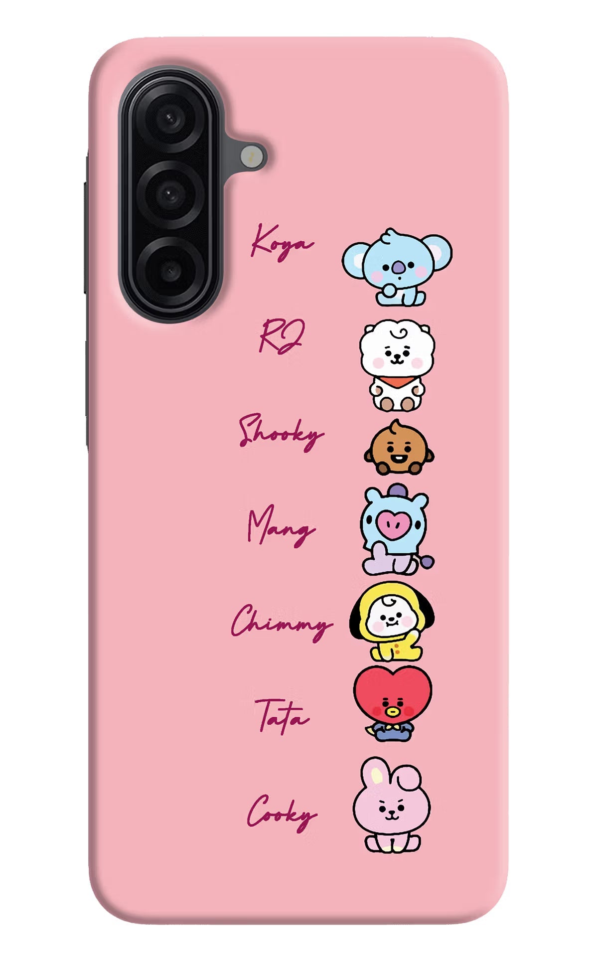BTS names Samsung A17 5G Back Cover