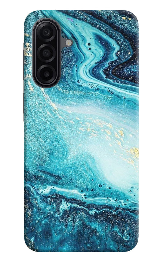 Blue Glitter Marble Samsung A17 5G Back Cover