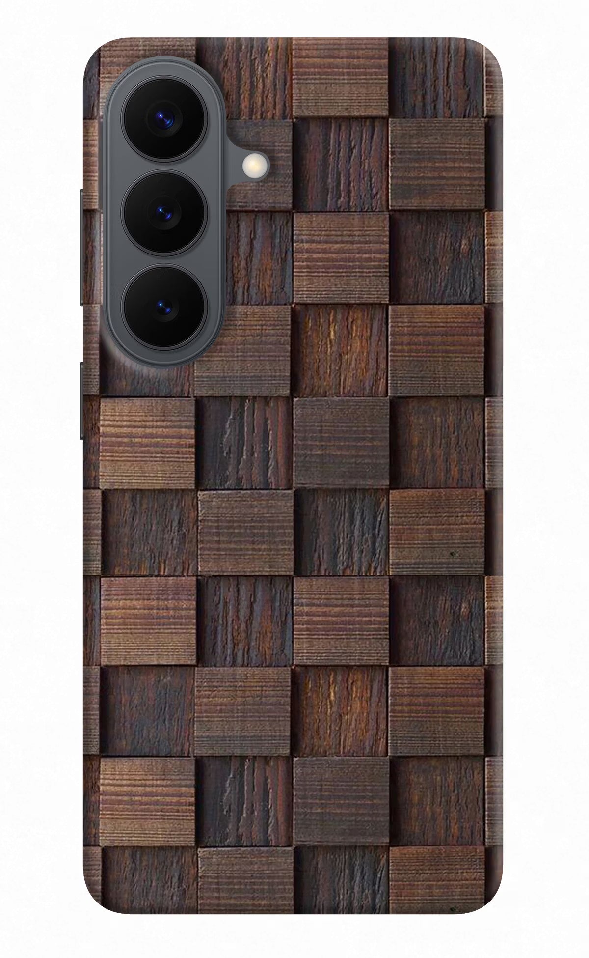 Wooden Cube Design Samsung S26 Back Cover