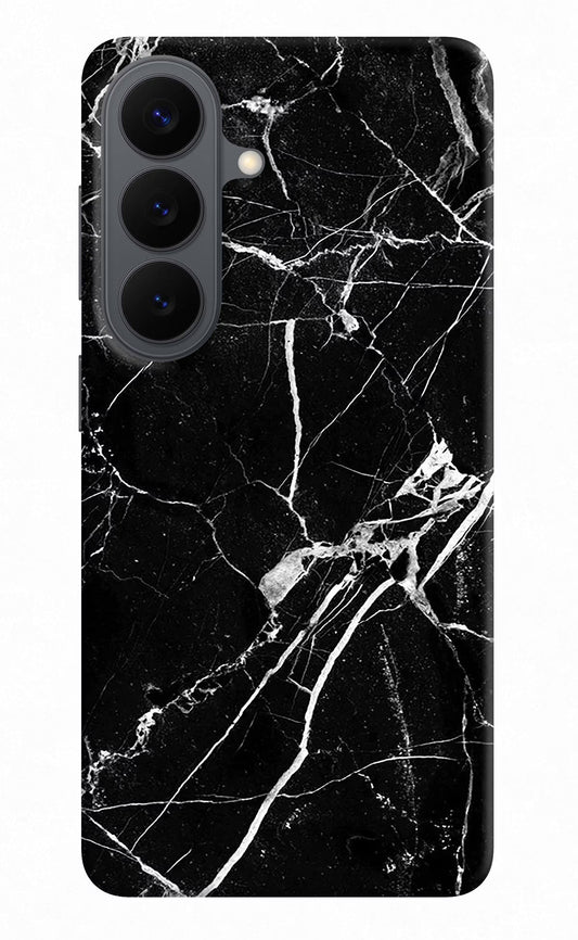 Black Marble Pattern Samsung S26 Back Cover