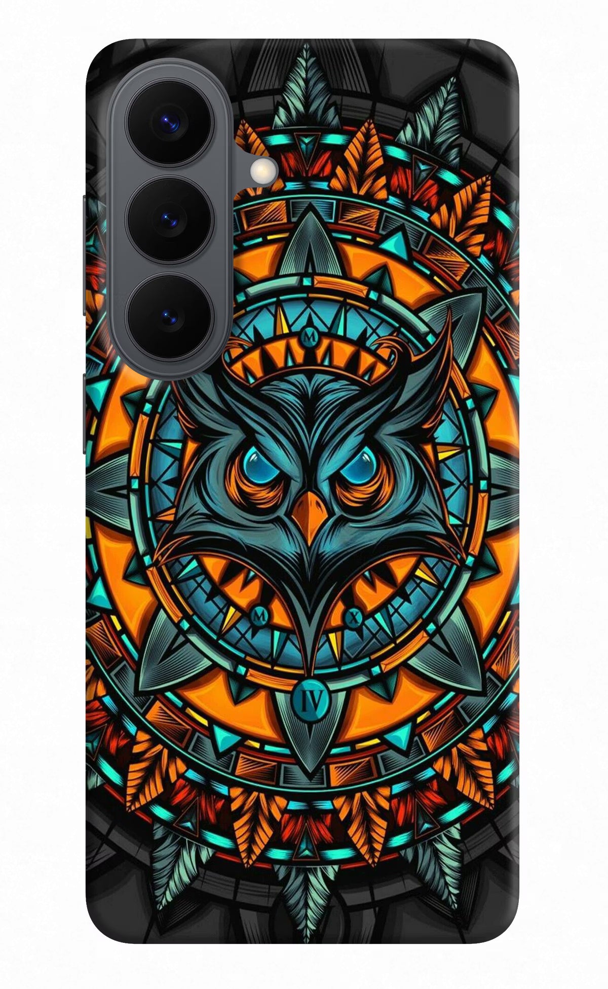 Angry Owl Art Samsung S26 Back Cover