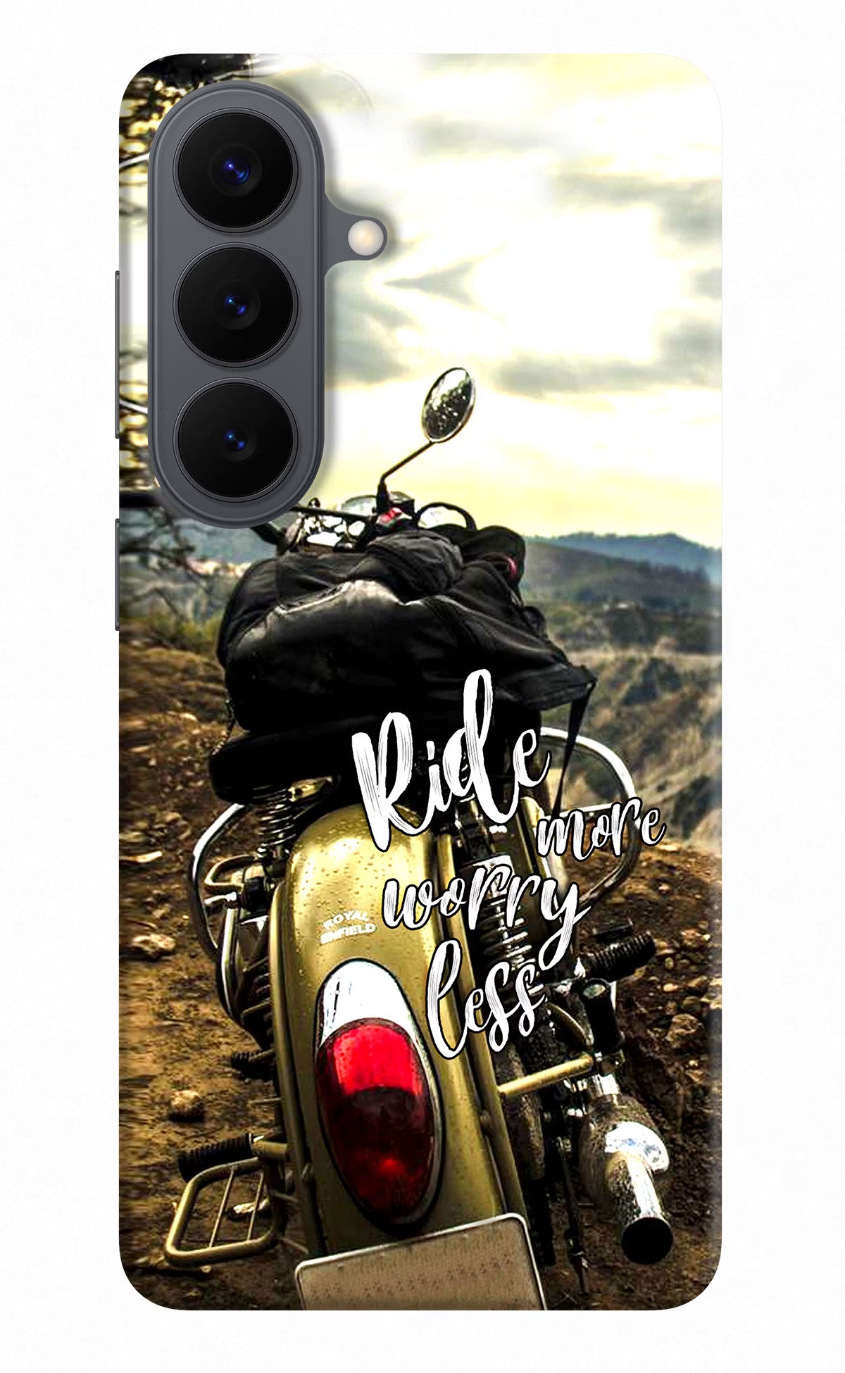Ride More Worry Less Samsung S26 Back Cover