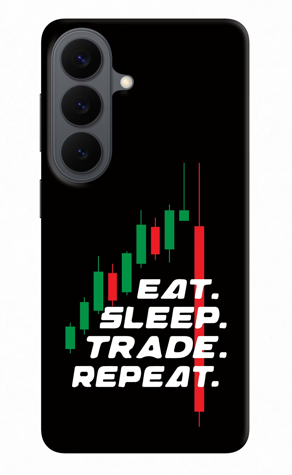 Eat Sleep Trade Repeat Samsung S26 Back Cover